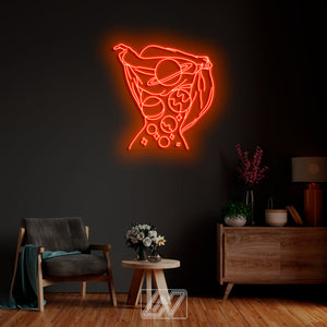 Space Body - Neon Sign Custom Sexy Woman Bedroom Party Bar Wall Room Decor LED Lady Neon light Wedding Personalized romance