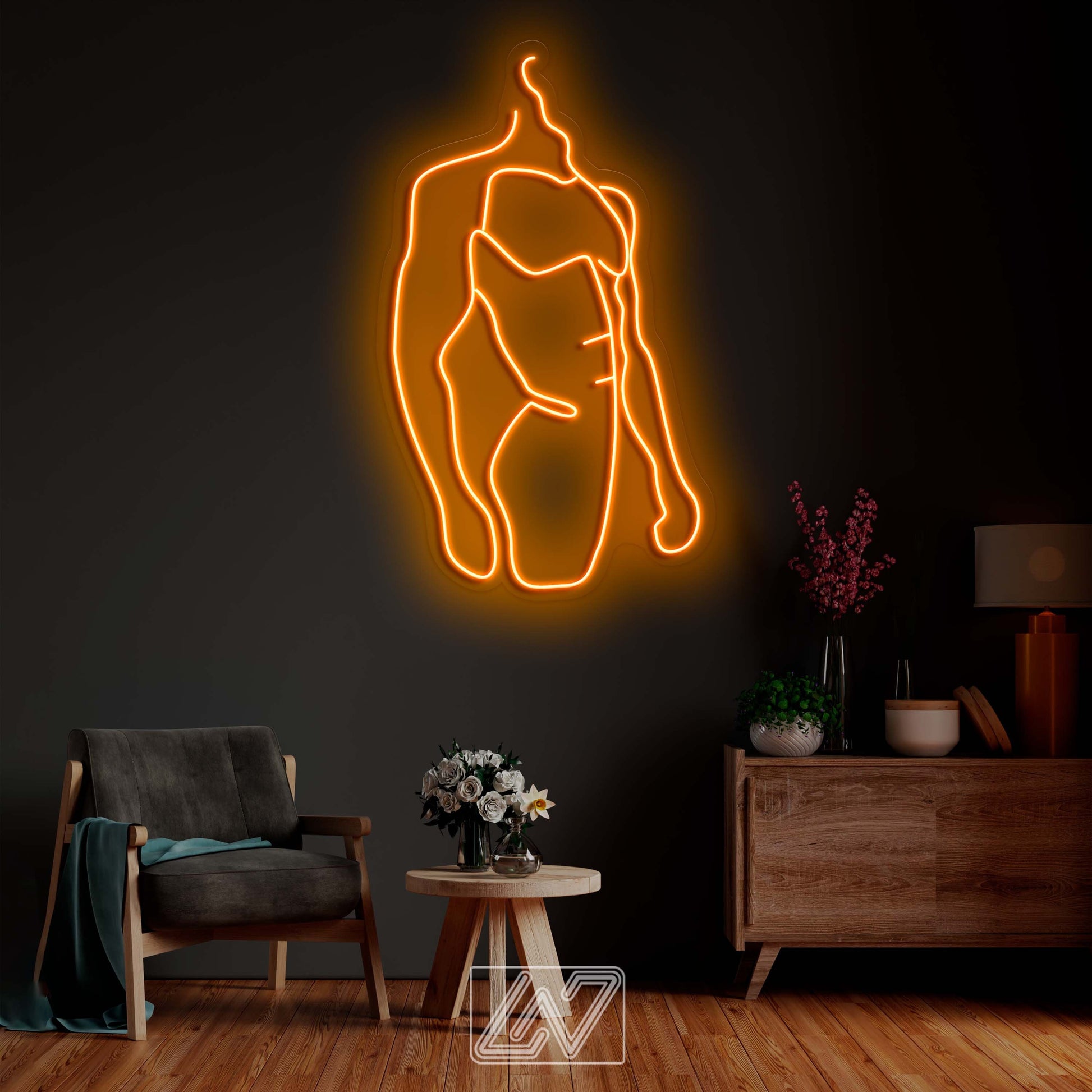 Body Man - LEDNeon Sign Custom Sexy Man Bedroom Party Bar Wall Room Decor LED Boy Neon light Wedding Personalized romance