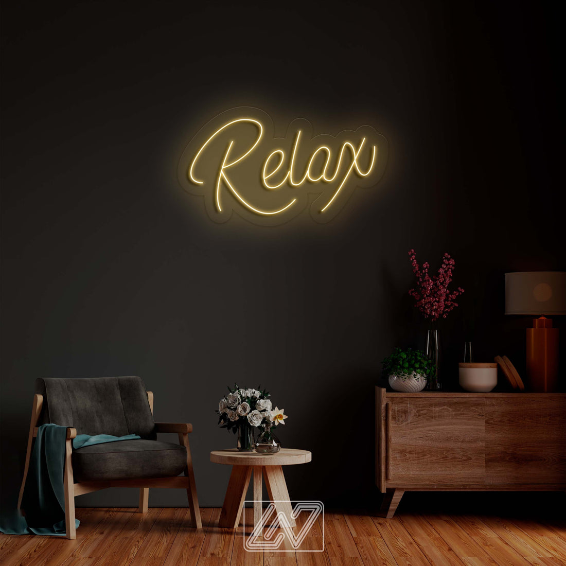 Relax - LED Neon Sign, Neon Wall Decor, Custom Neon Sign, Personalised Neon Sign, Custom Neon Light, Vibe Neon Sign