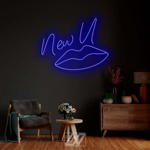 New U - LED Neon Sign Custom Woman lip Bedroom Party Bar Wall Room Decor LED Lip Neon light Wedding Personalized romance