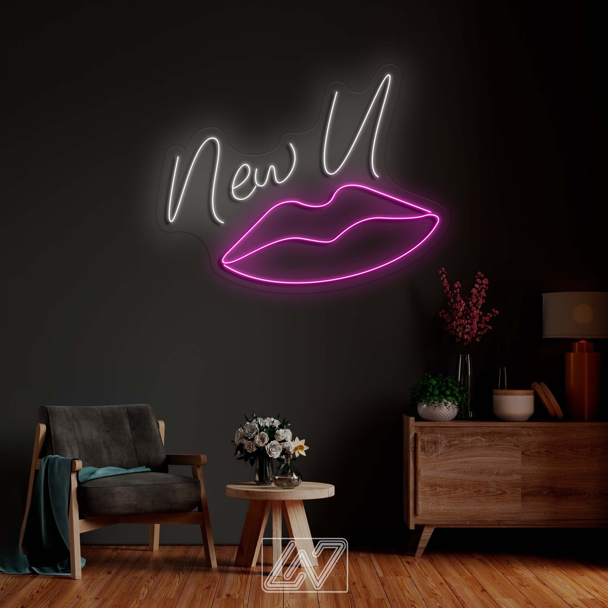 New U - LED Neon Sign Custom Woman lip Bedroom Party Bar Wall Room Decor LED Lip Neon light Wedding Personalized romance