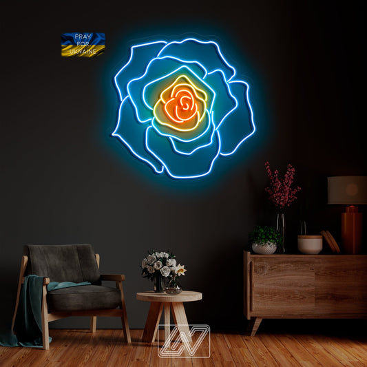 Rose - Neon Sign Custom Flower Led Neon Light Sign for Bedroom Home Wall Party Decor Girlfriend Gift Wedding Party Decorations