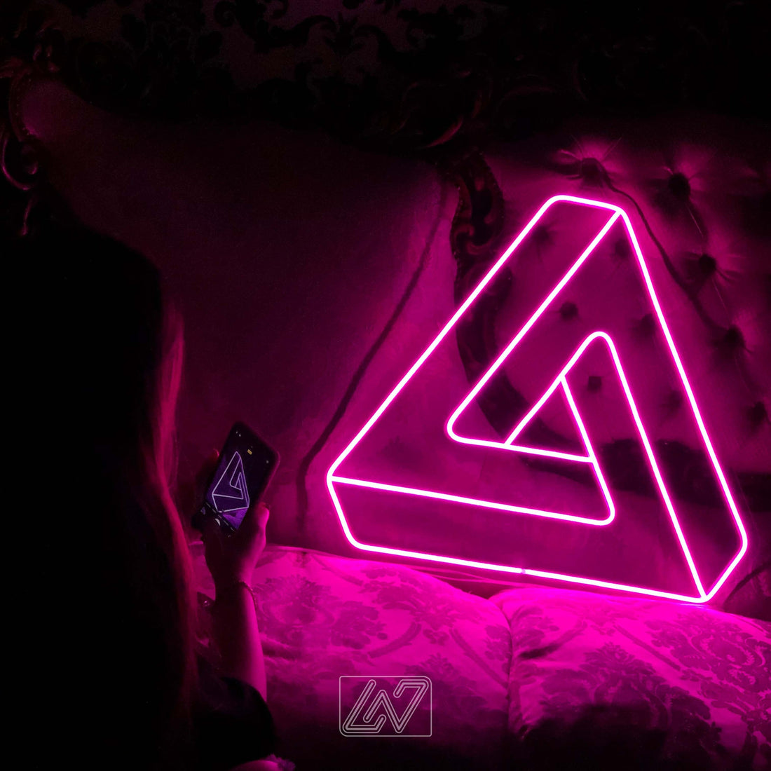 Infinity Triangle - LED Neon Sign, Interior Decor, Room decor, Wall Decor, Custom Sign, Neon For Home