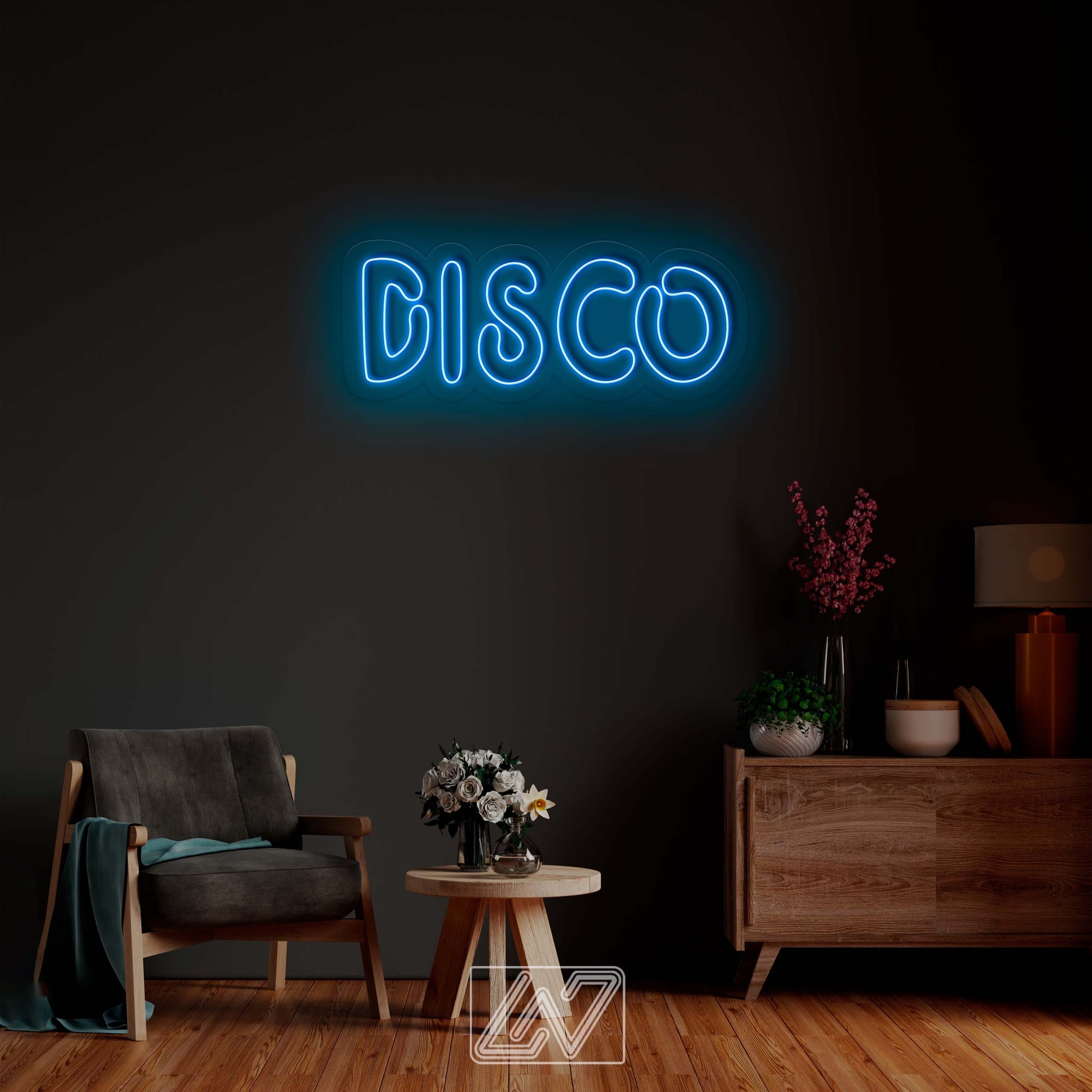 Disco Neon Sign - LED Neon Sign,Disco neon light,Disco sign,Music neon sign,Neon sign wall decor,Neon light sign for wall, Dance Party Bar