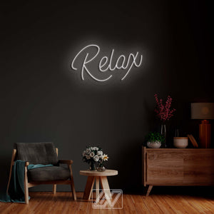 Relax - LED Neon Sign, Neon Wall Decor, Custom Neon Sign, Personalised Neon Sign, Custom Neon Light, Vibe Neon Sign