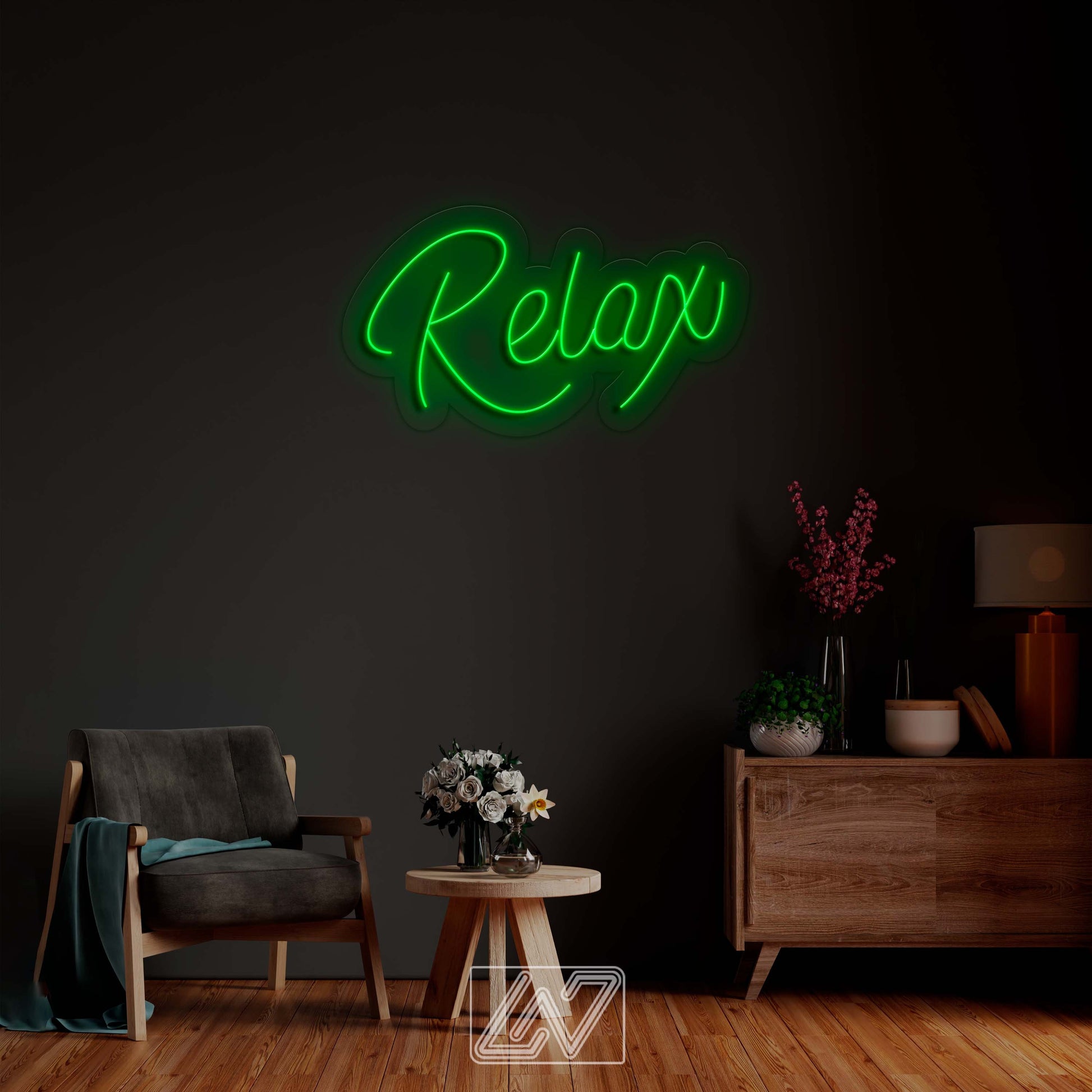 Relax - LED Neon Sign, Neon Wall Decor, Custom Neon Sign, Personalised Neon Sign, Custom Neon Light, Vibe Neon Sign