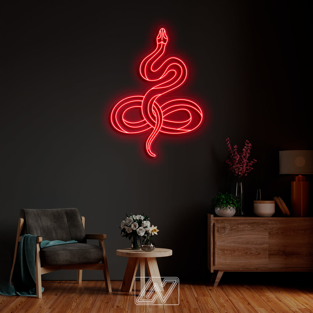 Snake PRO - LED Neon Sign, Animal Neon Sign, Custom Neon Sign, Snake Neon light, Animal Home Decor, Neon Sign for Bedroom