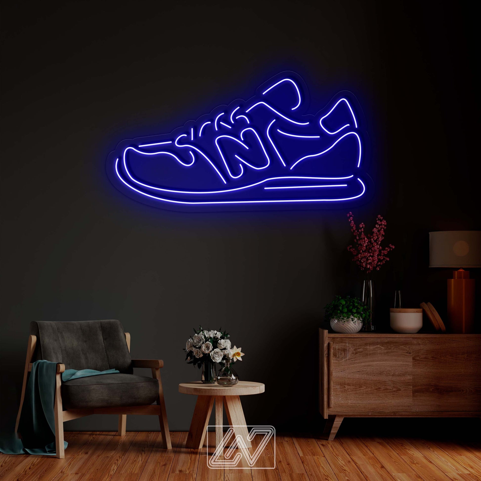 Sneaker - Neon Sign, Sneakerhead Room Led Sign, Shoes Led Sign, Sneaker Leds, sport shoe for the , home, bedroom, cafe, office, living room