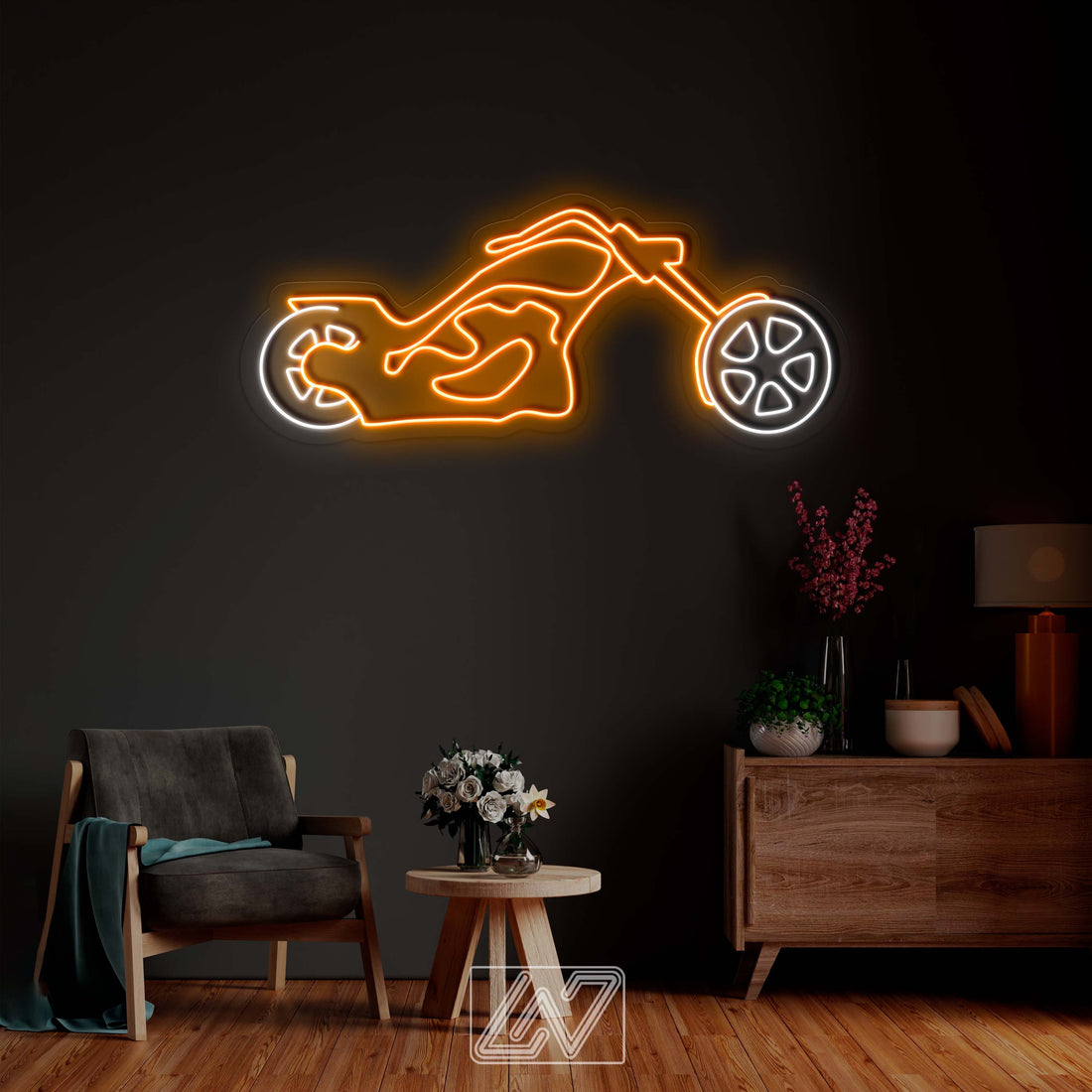 Bike - LED Neon Sign, wall decor motorbike, motorcycle art , motorbike neon, wall decor motorcycle light,Ride neon