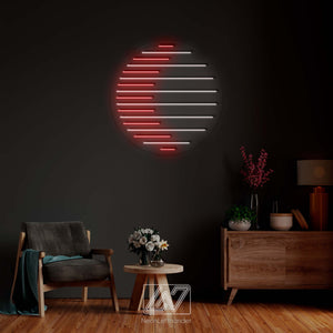 Moon - LED Neon Sign, Crescent led sign, Moon neon sign, Nature Neon Sign, Bedroom Light, Astronomy Neon Light for Room,Moon Home Neon Decor