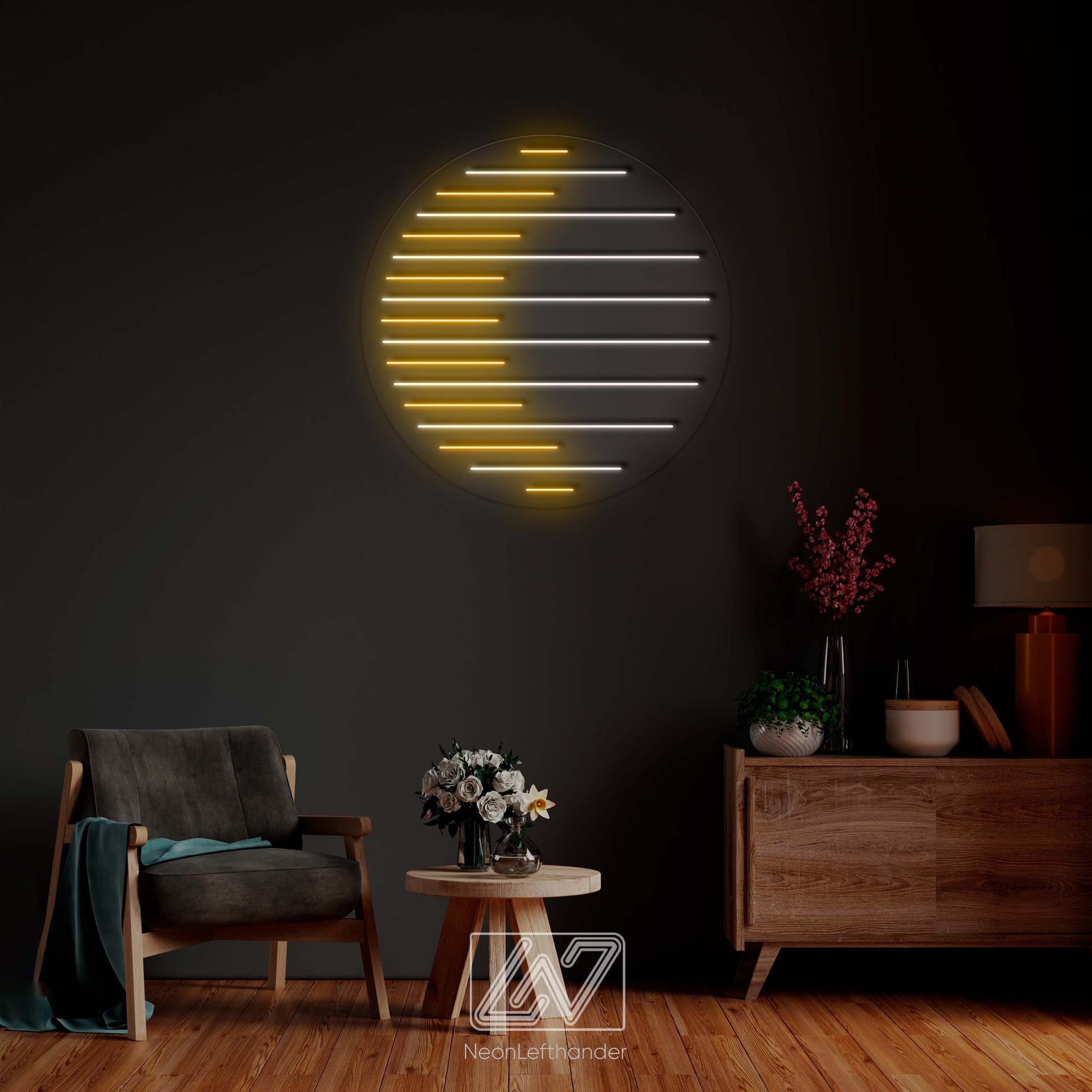 Moon - LED Neon Sign, Crescent led sign, Moon neon sign, Nature Neon Sign, Bedroom Light, Astronomy Neon Light for Room,Moon Home Neon Decor