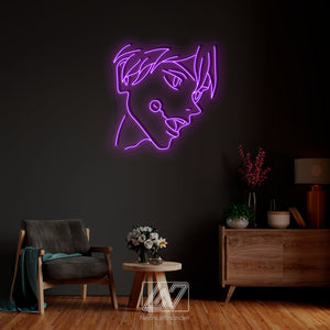 Anime Character - LED Neon Anime Wall Art, Anime, Cartoon Character, Game Room Light, Personalized Gifts, Kids Room Decor,Japanese Neon Sign