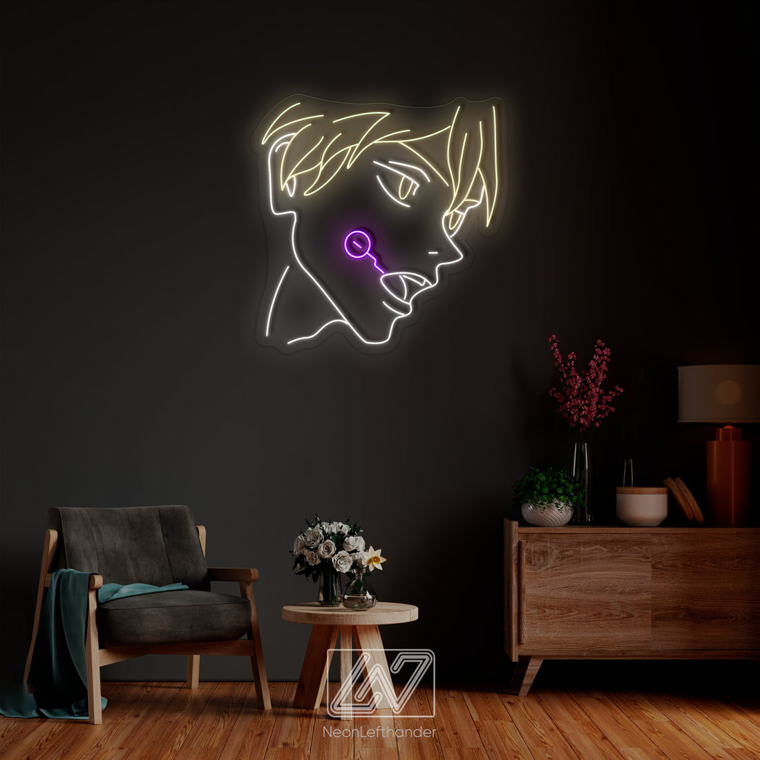 Anime Character - LED Neon Anime Wall Art, Anime, Cartoon Character, Game Room Light, Personalized Gifts, Kids Room Decor,Japanese Neon Sign