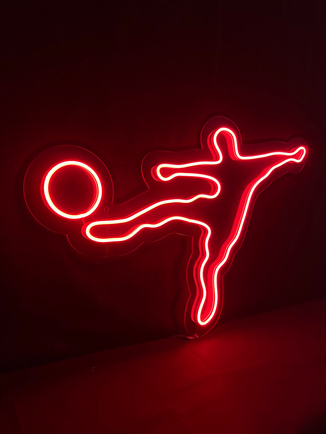 Soccer player - LED Neon Sign, Footballer wall decor Sport led neon sign Decor for kids room Sport signs Unbreakable neon sign