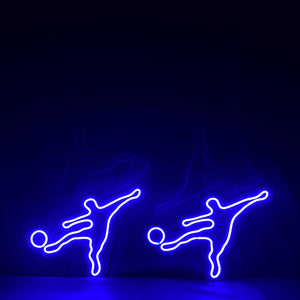 Soccer player - LED Neon Sign, Footballer wall decor Sport led neon sign Decor for kids room Sport signs Unbreakable neon sign