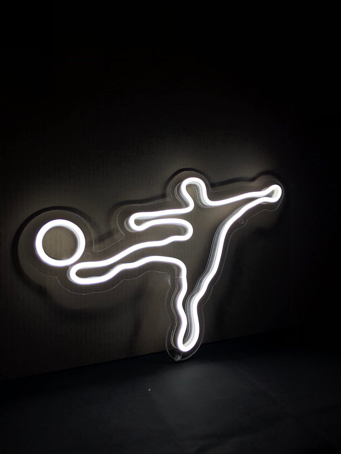 Soccer player - LED Neon Sign, Footballer wall decor Sport led neon sign Decor for kids room Sport signs Unbreakable neon sign