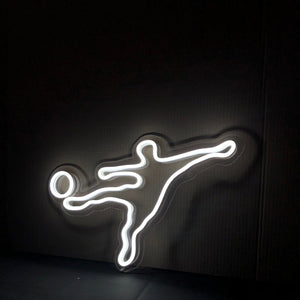 Soccer player - LED Neon Sign, Footballer wall decor Sport led neon sign Decor for kids room Sport signs Unbreakable neon sign