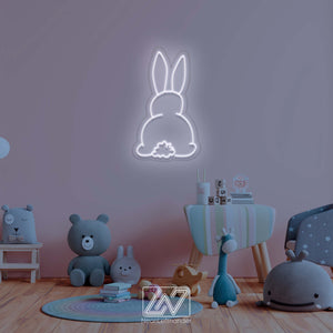 Bunny - Neon Fairytale in Your Room! Original Decor for a Child's Room. Neon Sign for Playful Minds. Children's paradise comes alive!