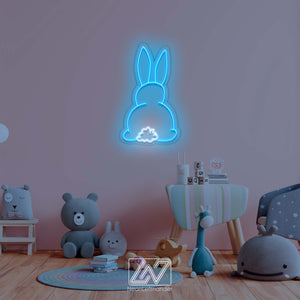 Bunny - Neon Fairytale in Your Room! Original Decor for a Child's Room. Neon Sign for Playful Minds. Children's paradise comes alive!