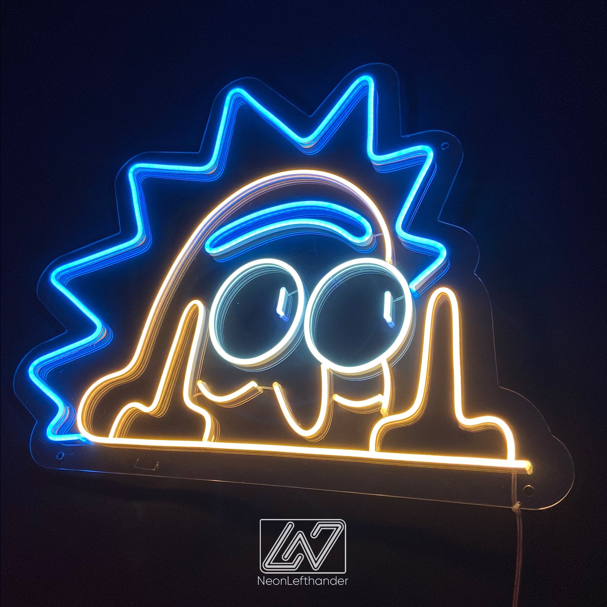 Rick - LED Neon Sign, Morty Neon Sign, Personalized Neon Sign, Cartoon LED Neon Sign, Rick And Morty Art, Anime Neon Sign, Neon Room Decor