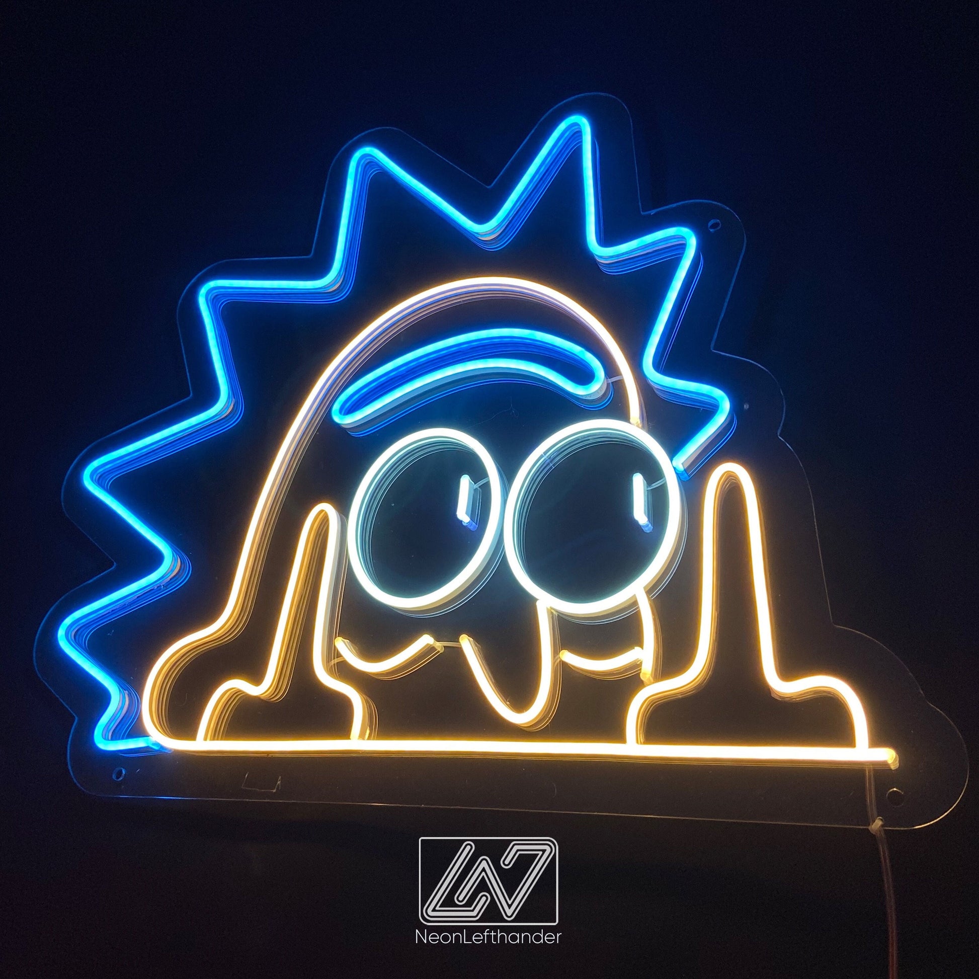 Rick - LED Neon Sign, Morty Neon Sign, Personalized Neon Sign, Cartoon LED Neon Sign, Rick And Morty Art, Anime Neon Sign, Neon Room Decor