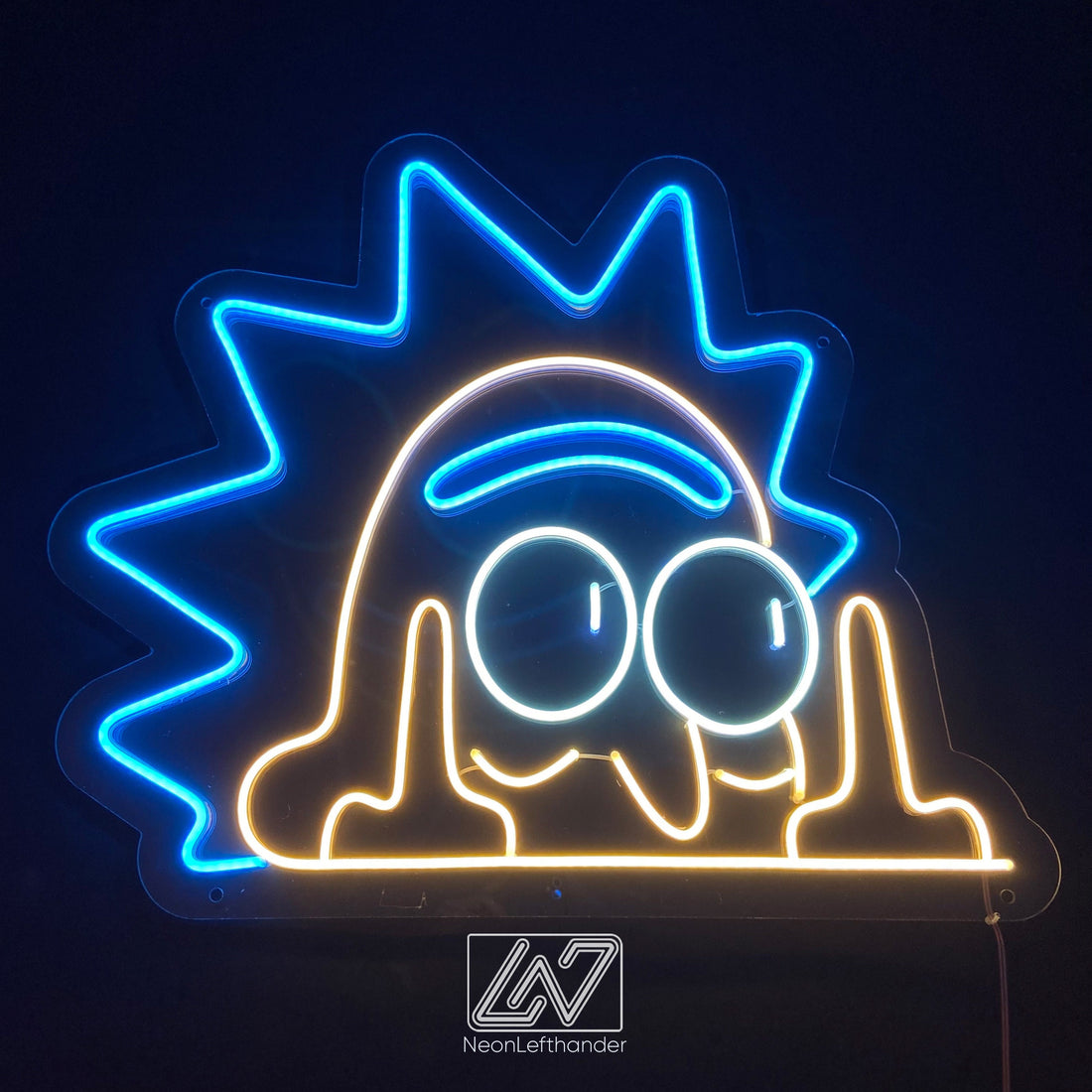 Rick - LED Neon Sign, Morty Neon Sign, Personalized Neon Sign, Cartoon LED Neon Sign, Rick And Morty Art, Anime Neon Sign, Neon Room Decor