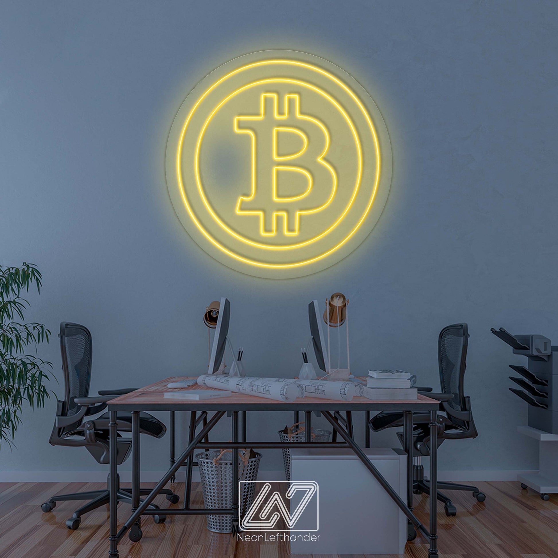 Bitcoin - LED Neon Sign, Bedroom neon sign, Crypto neon sign, Neon Lights, Crypto