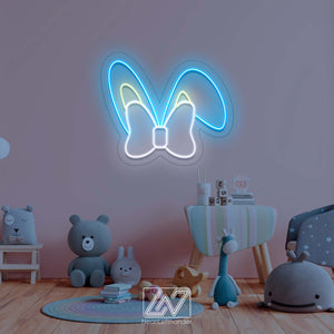 Bunny Ears - Neon Fairytale in Your Room! Neon Sign Gift for a Child's Room