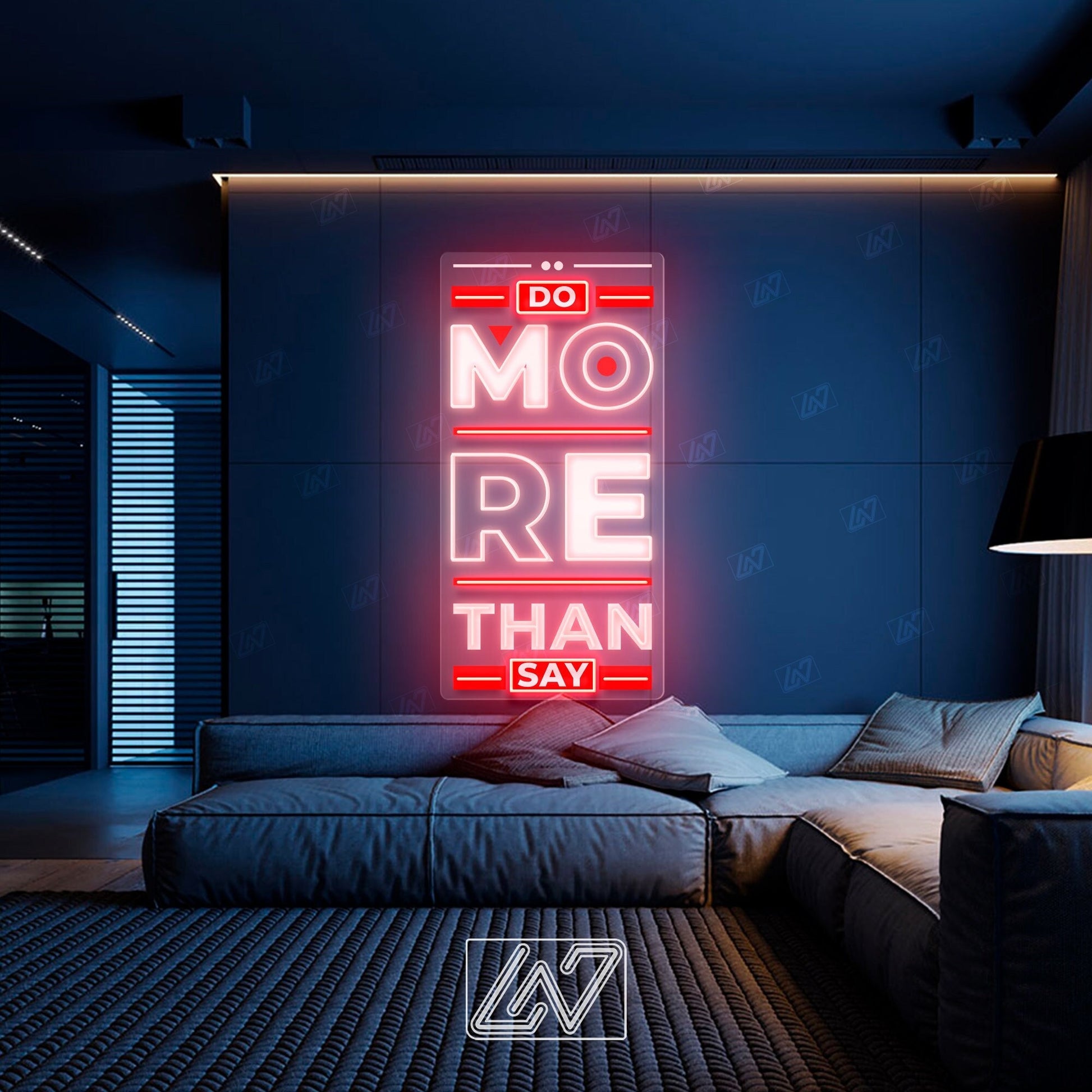 Do More Than Say - LED Neon Sing, Inspiration Neon Sign, Neon Sign Bedroom, Motivation Quote Led Sign