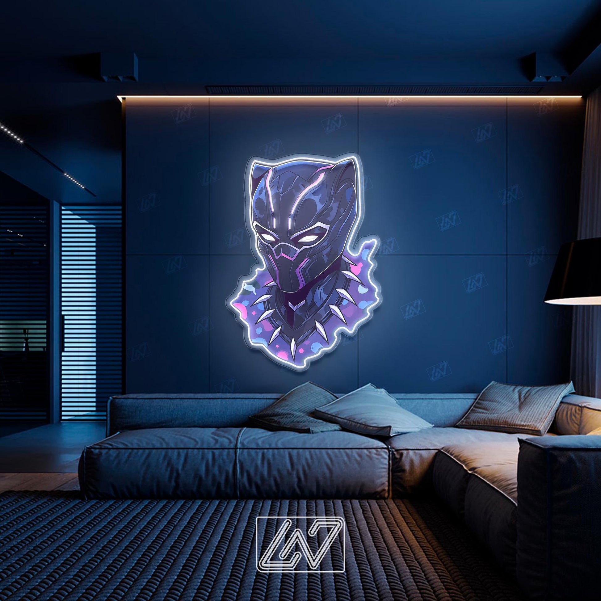 Superhero Сharacter- LED Neon Movie Sign with UV Print Art, TV Show, Cartoon Character, Game Room Light, Personalized Gifts