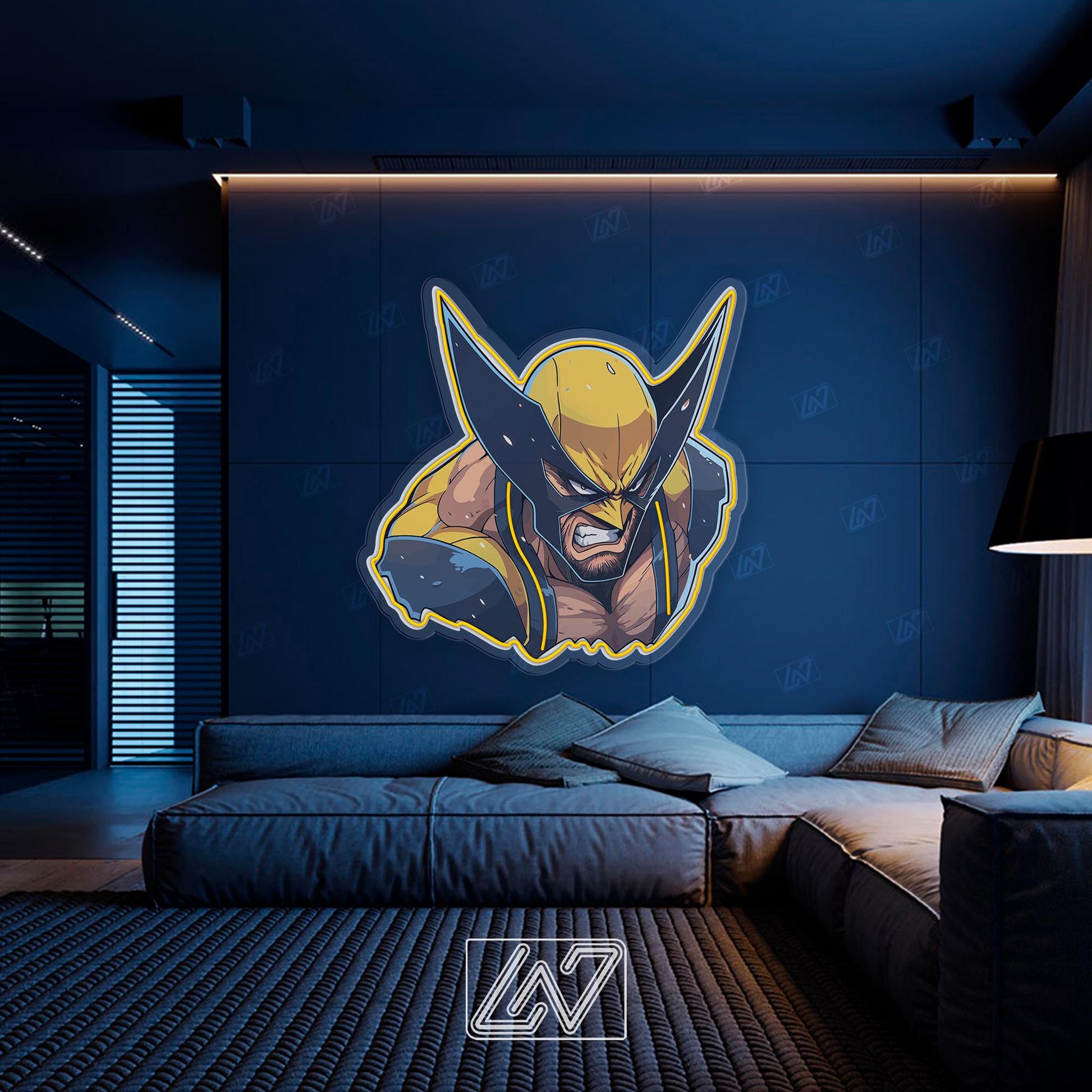 Superhero Сharacter - LED Neon Movie Sign with UV Print Art, TV Show, Cartoon Character, Game Room Light, Personalized Gifts