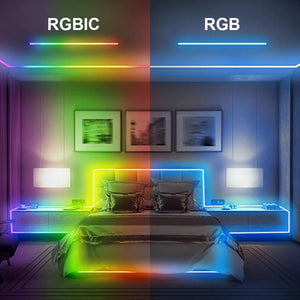 Multicolor Smart RGBIC Neon Strip Lights - LED Strip Light - Color Changing Neon Strip - DIY Neon Strip Light - Aesthetic Home Decor