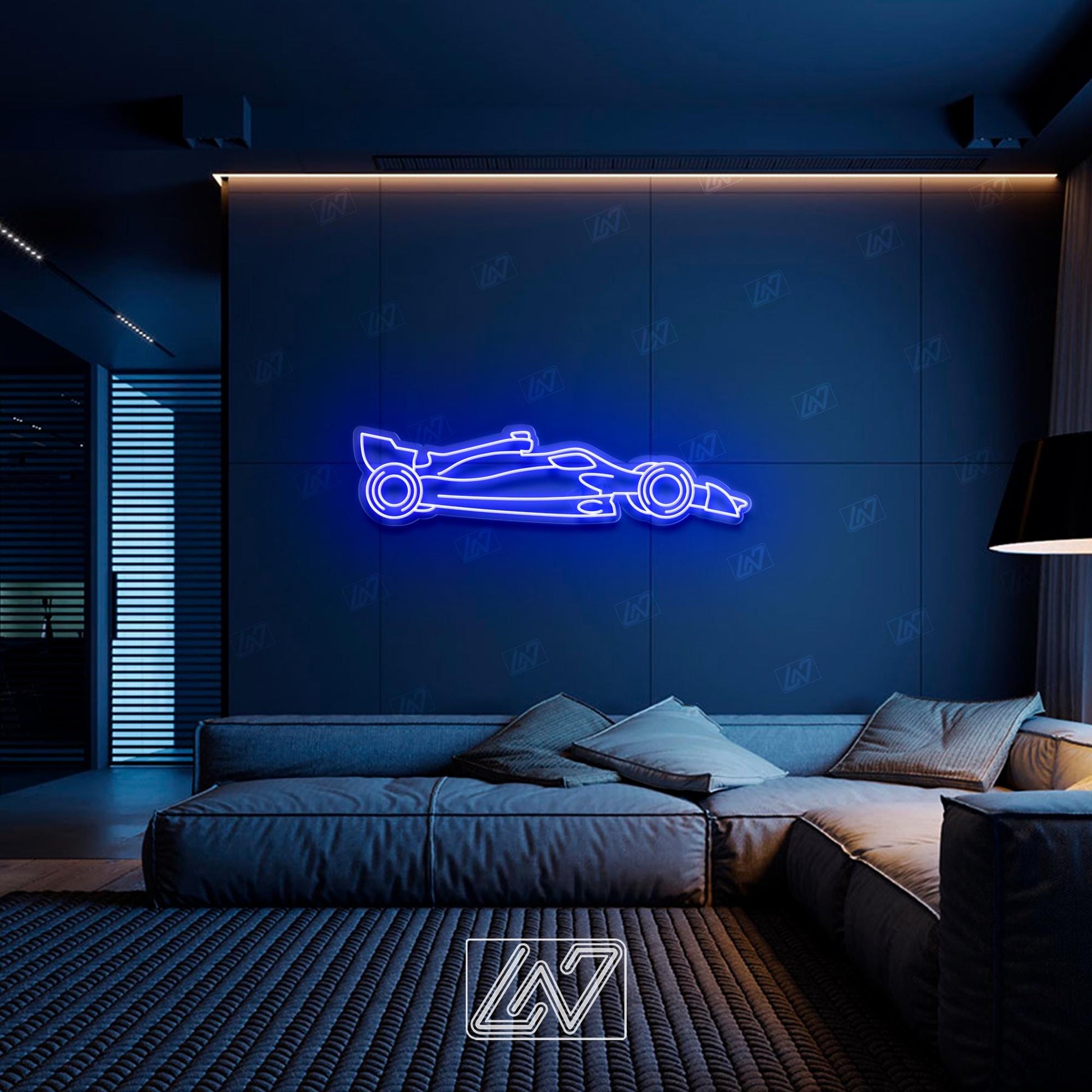 F1 - LED Neon Sign , Sport Interior Decor, Open-Wheel Car Neon Lights, Car Bedroom Neon Sign, Neon Sign Wall Decor