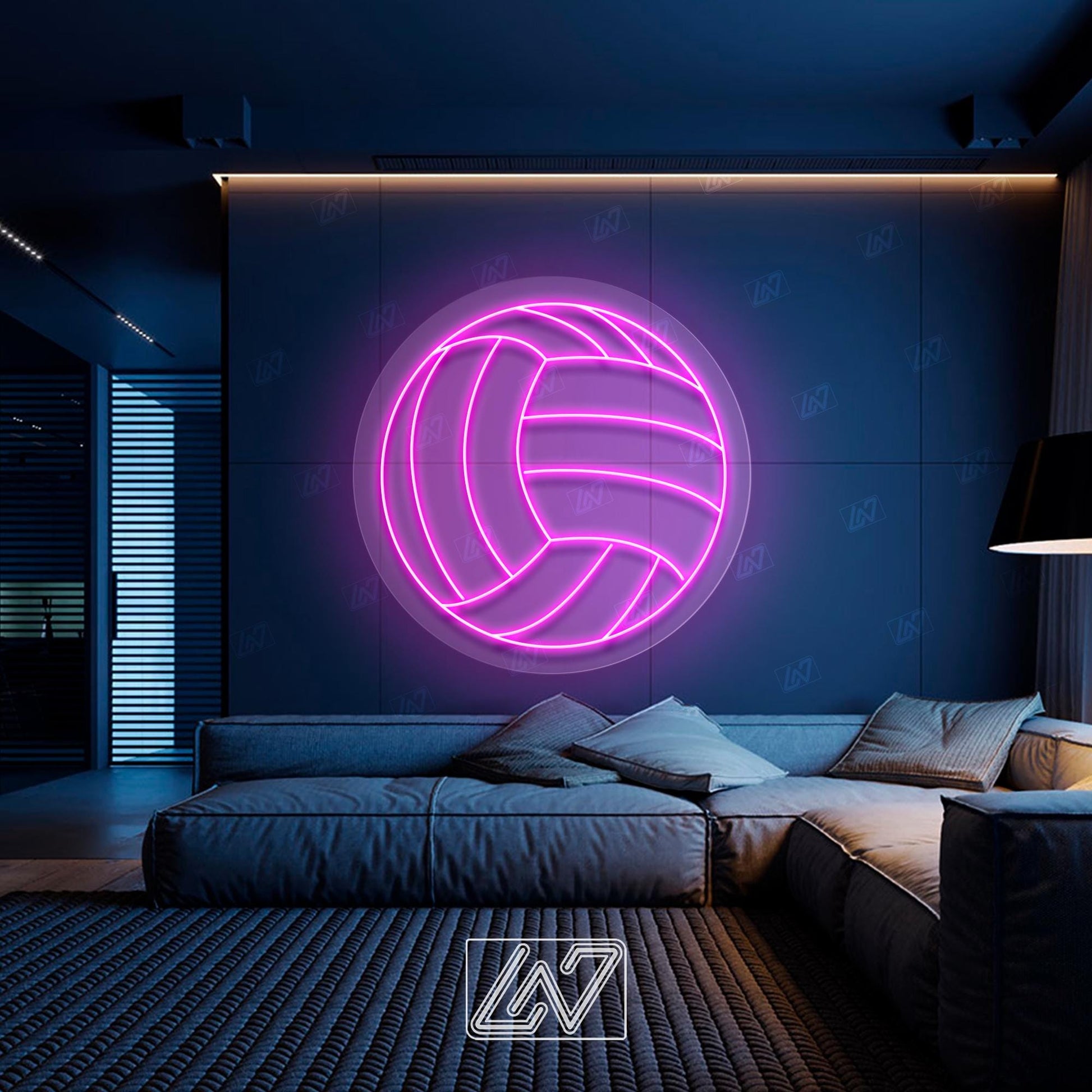 Volleyball - LED Neon Sign, Tennis Player Wall Decor, Sport Led Neon Sign, Decor for Kids Room, Sport Signs