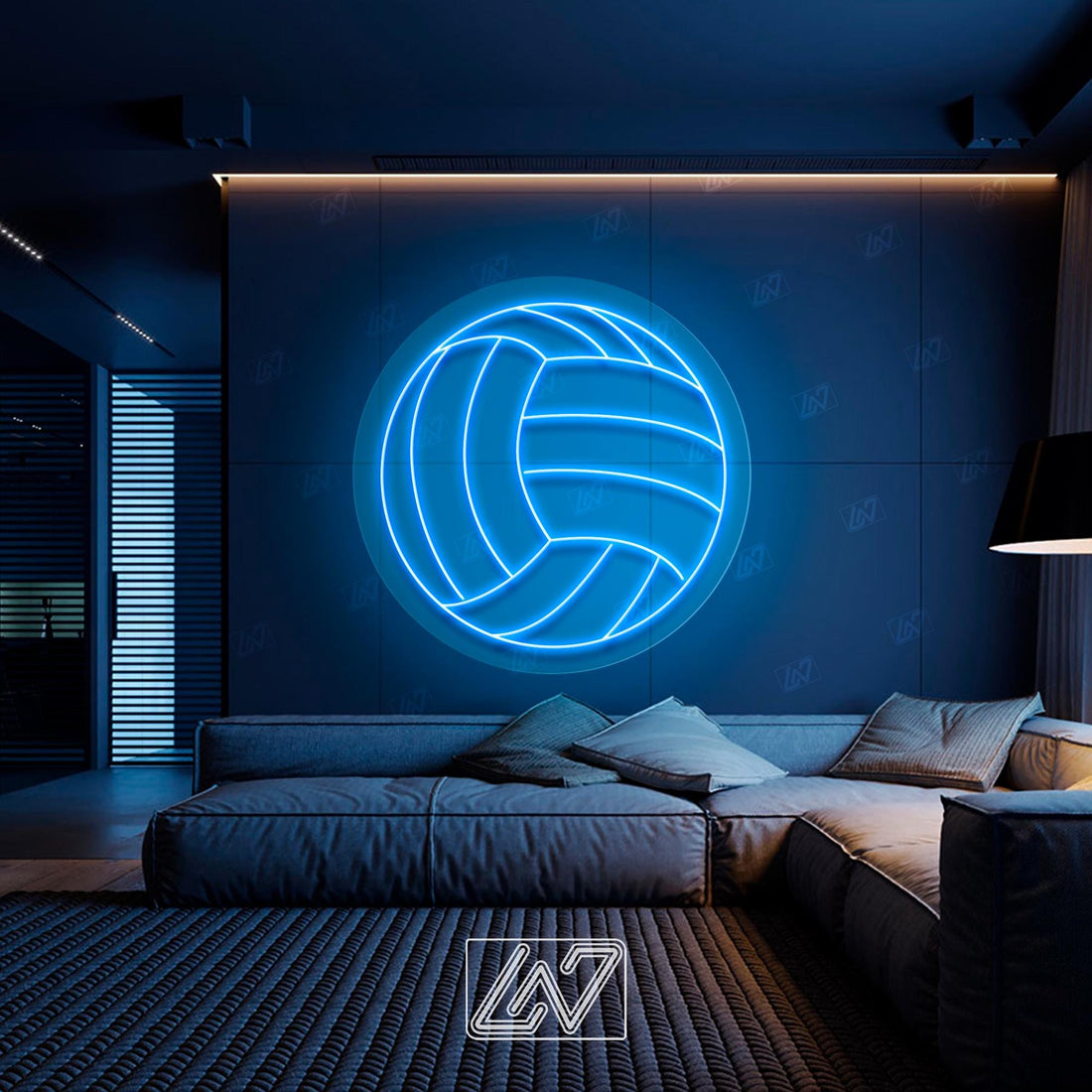 Volleyball - LED Neon Sign, Tennis Player Wall Decor, Sport Led Neon Sign, Decor for Kids Room, Sport Signs