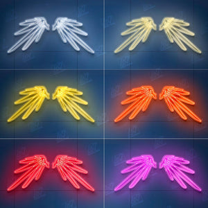 Cyberpunk Mecha Wing - LED Neon Sign, Event Decor, Neon Wings, Neon Lights, Photo Zone, Party Decor, Neon Sign Art