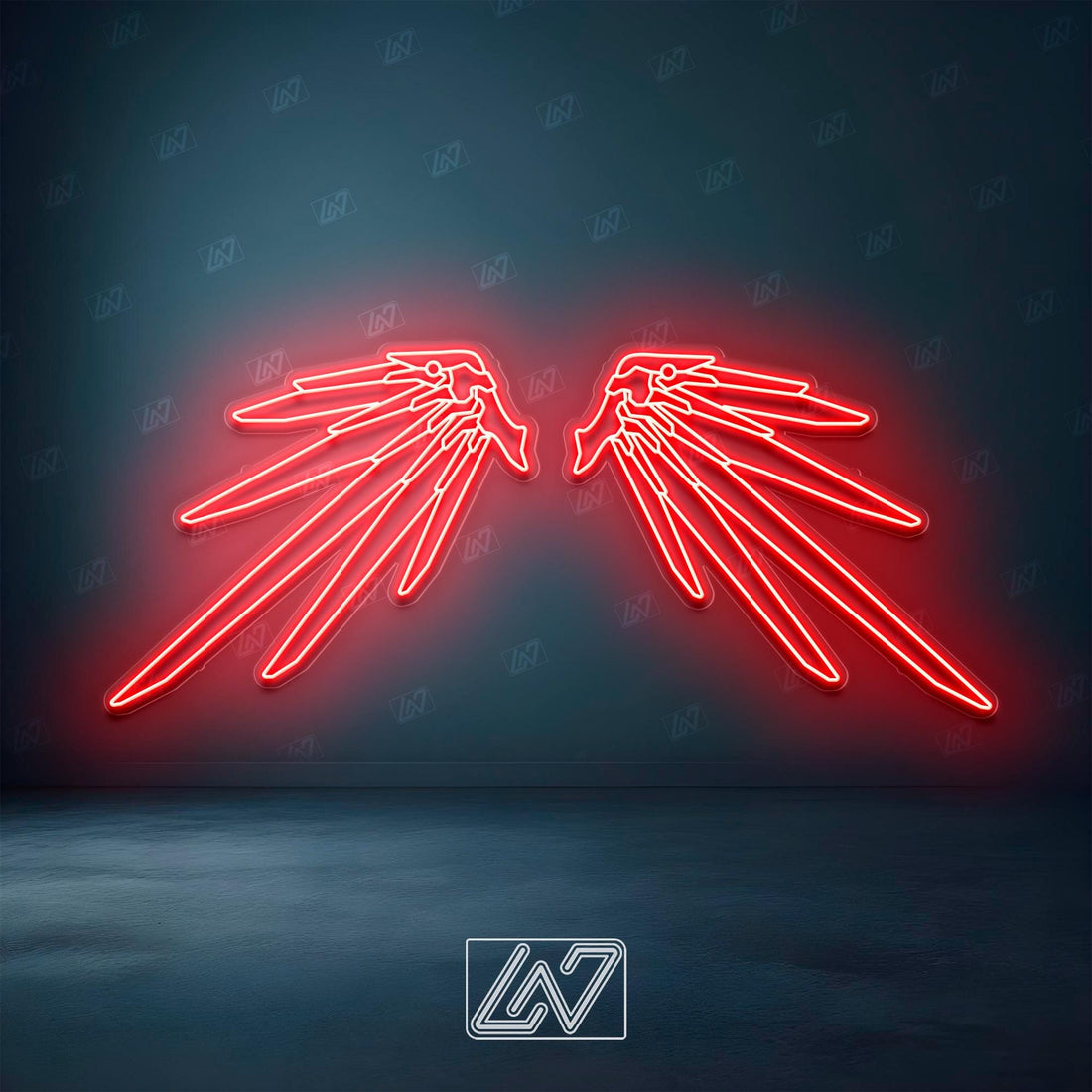 Cyberpunk Mecha Wing - LED Neon Sign, Event Decor, Neon Wings, Neon Lights, Photo Zone, Party Decor, Neon Sign Art