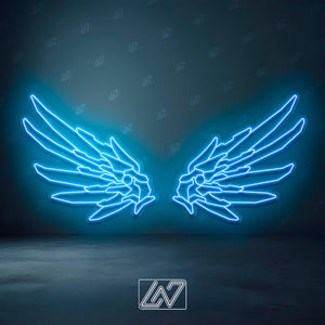 Cyberpunk Mecha Wings 2.0 - LED Neon Sign, Event Decor, Neon Wings, Neon Lights, Photo Zone, Party Decor, Neon Sign Art