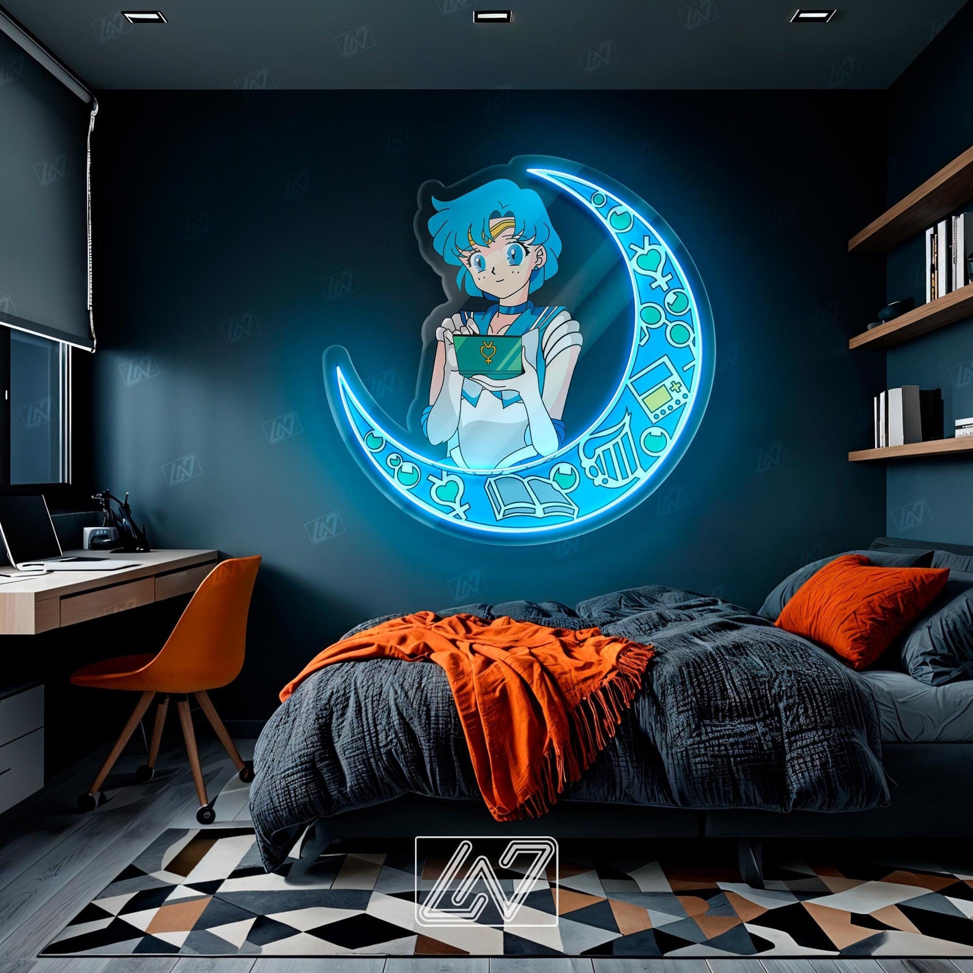 Anime Character - LED Neon Anime Sign with UV Print, Cartoon Character, Game Room Light, Personalized Gifts, Japanese Neon Sign