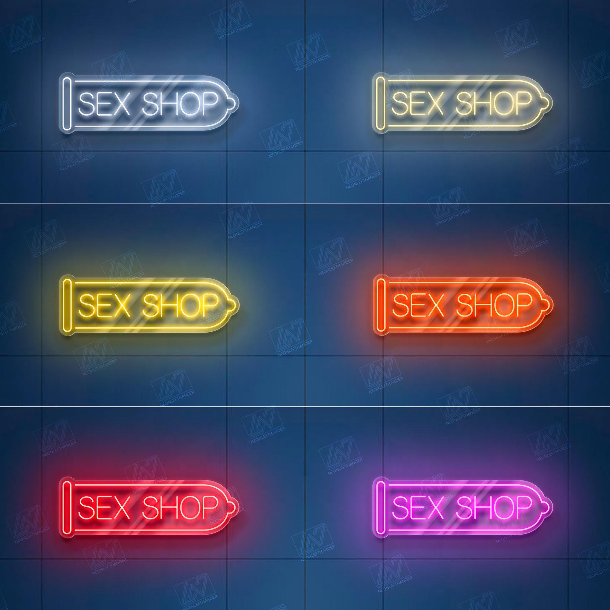 Sex Shop Neon Sign – Custom LED Erotic Wall Light, Adult Store Decor, Sexy Bedroom & Playroom Lighting