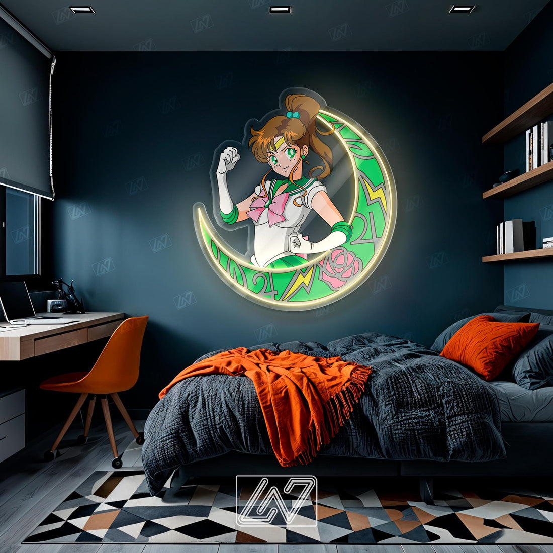 Anime Character - LED Neon Anime Sign with UV Print, Cartoon Character, Game Room Light, Personalized Gifts, Japanese Neon Sign