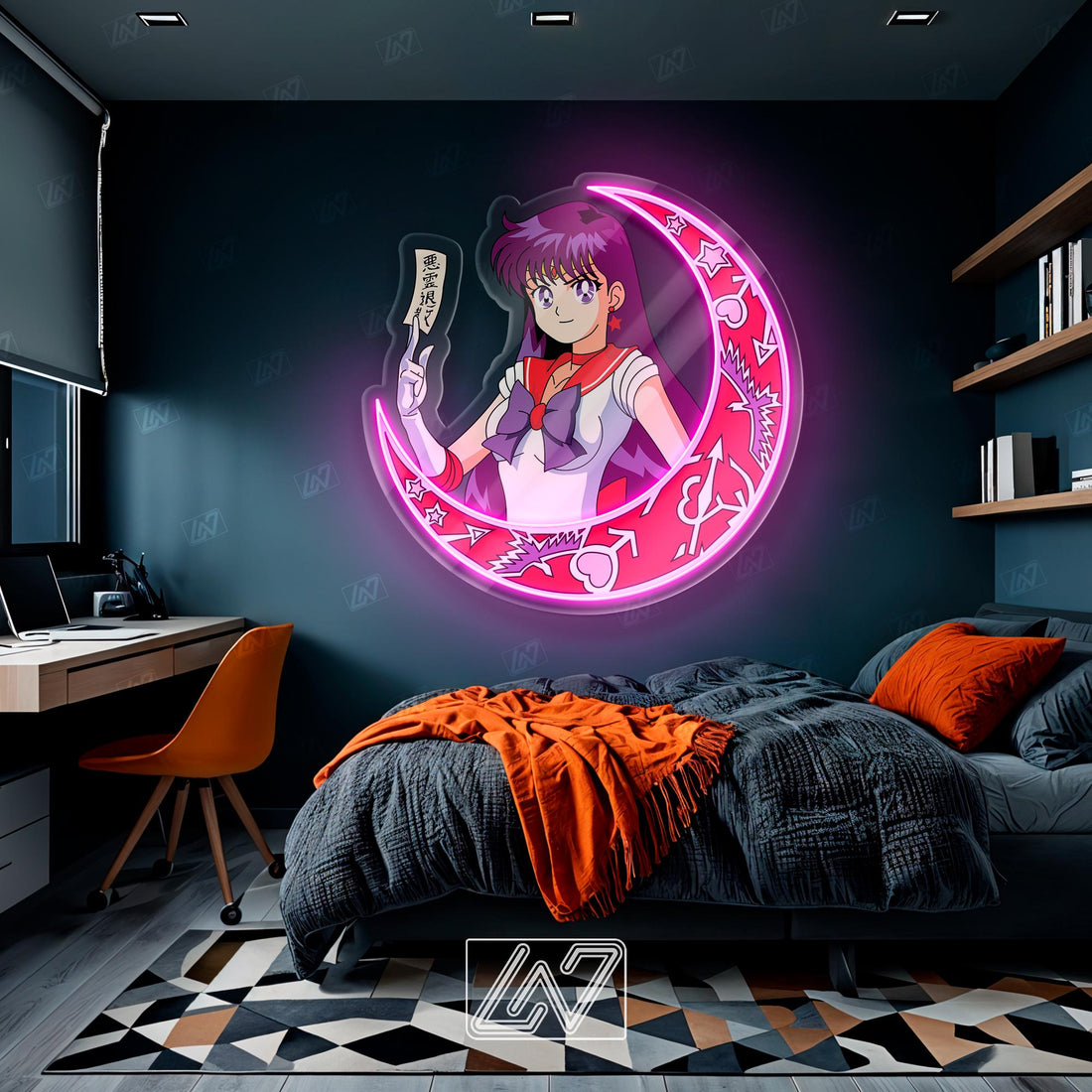 Anime Character - LED Neon Anime Sign with UV Print, Cartoon Character, Game Room Light, Personalized Gifts, Japanese Neon Sign