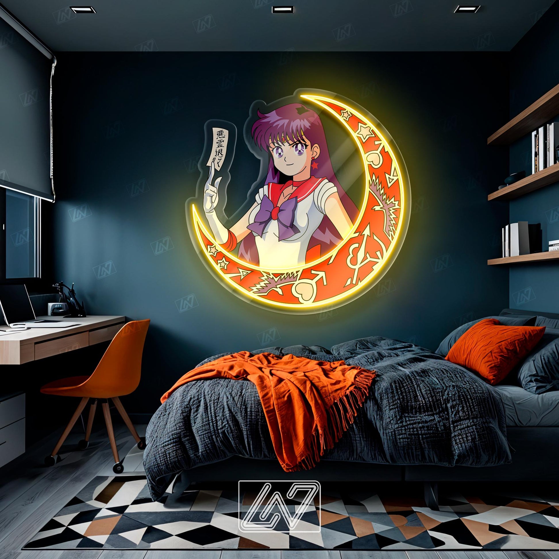 Anime Character - LED Neon Anime Sign with UV Print, Cartoon Character, Game Room Light, Personalized Gifts, Japanese Neon Sign