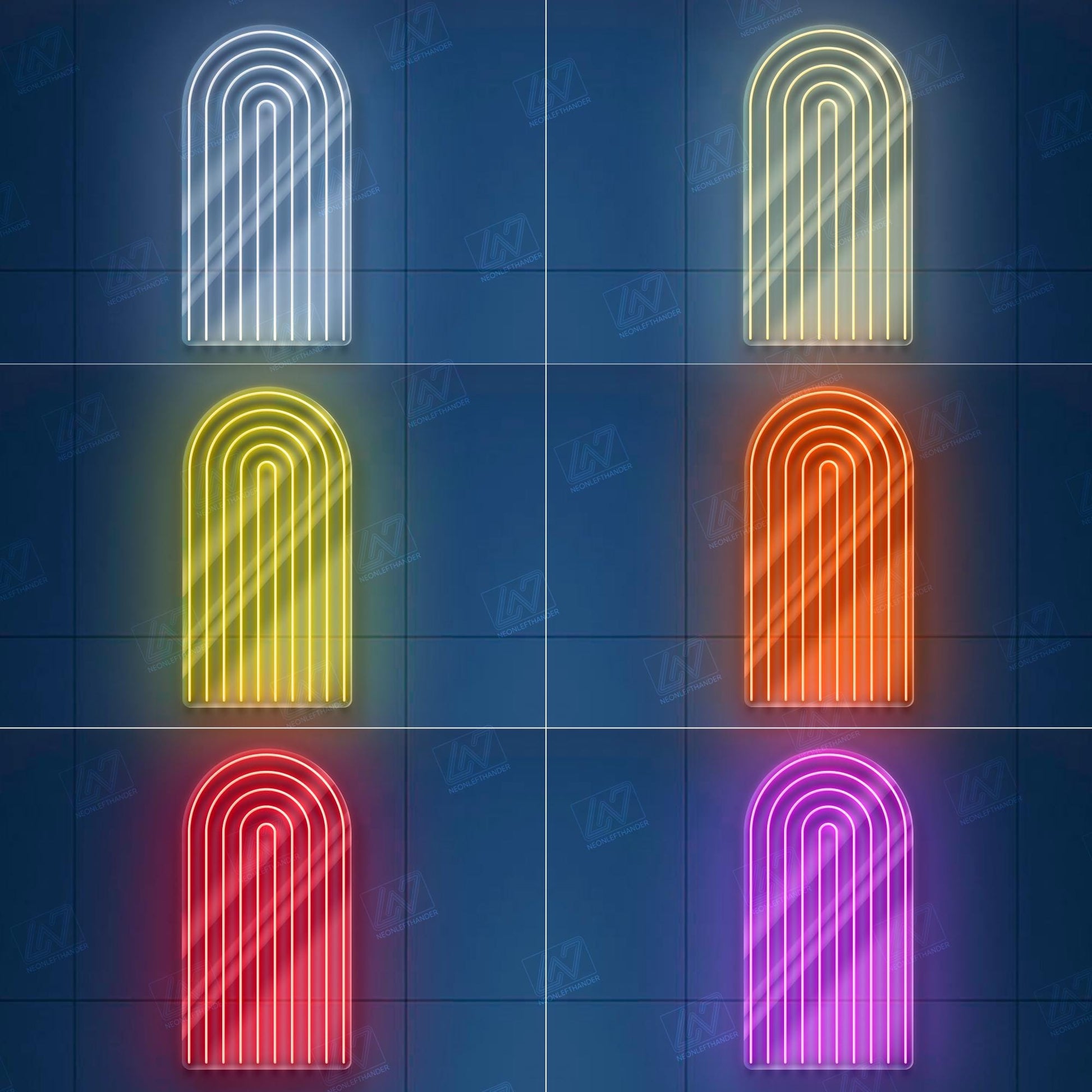 Geometric Lines - LED Neon Sign, Colorful LGBT Wall Art, Modern Pride Room Decor, Vibrant LGBTQ Light, Aesthetic Rainbow Neon Sign