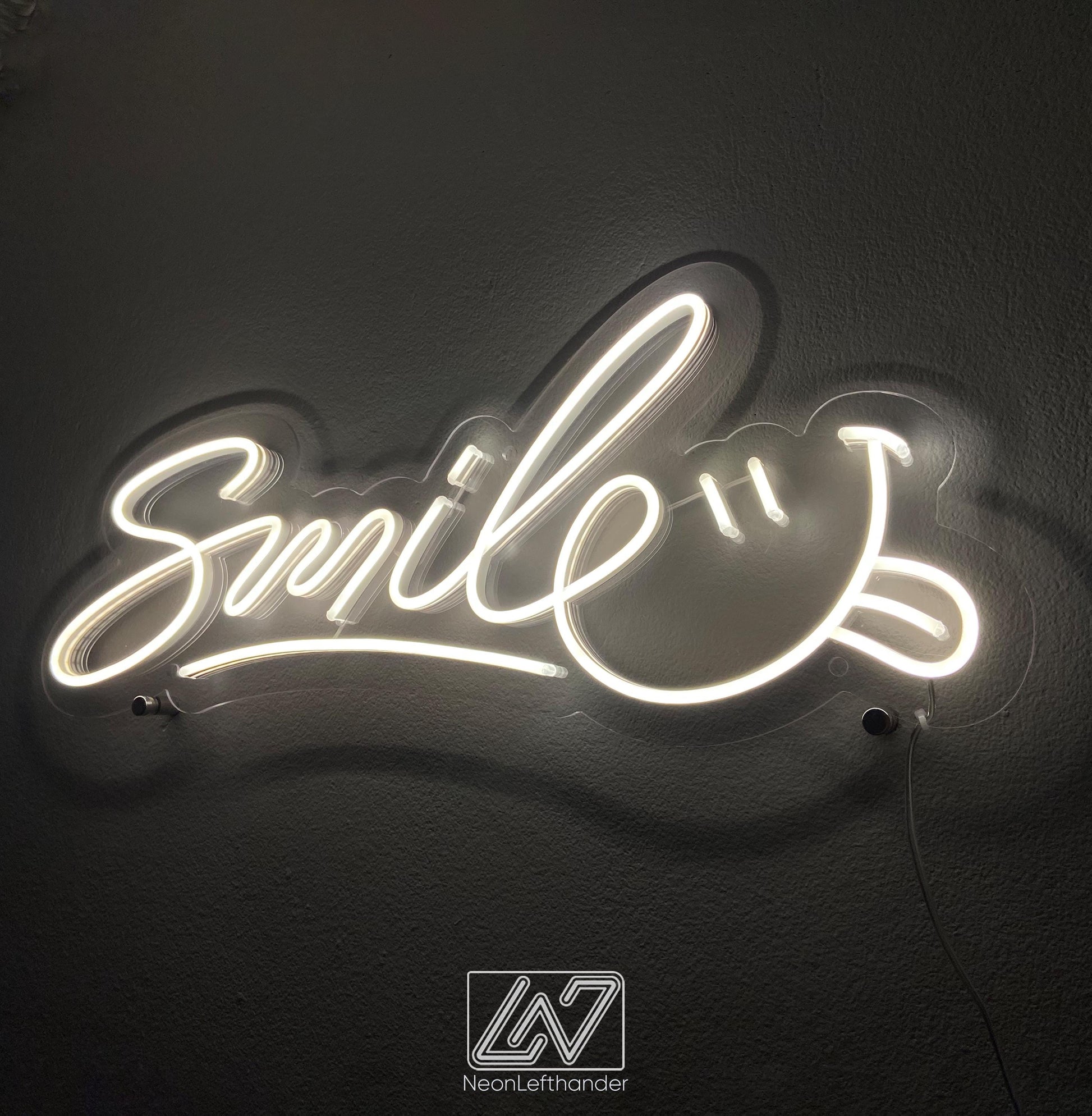 Smile - LED Neon Sign, Smiley Face Neon Sign, Smile LED Decor, Emoji Neon Sign, Custom Neon Sign, Funny Neon Sign, Smiley Emoji