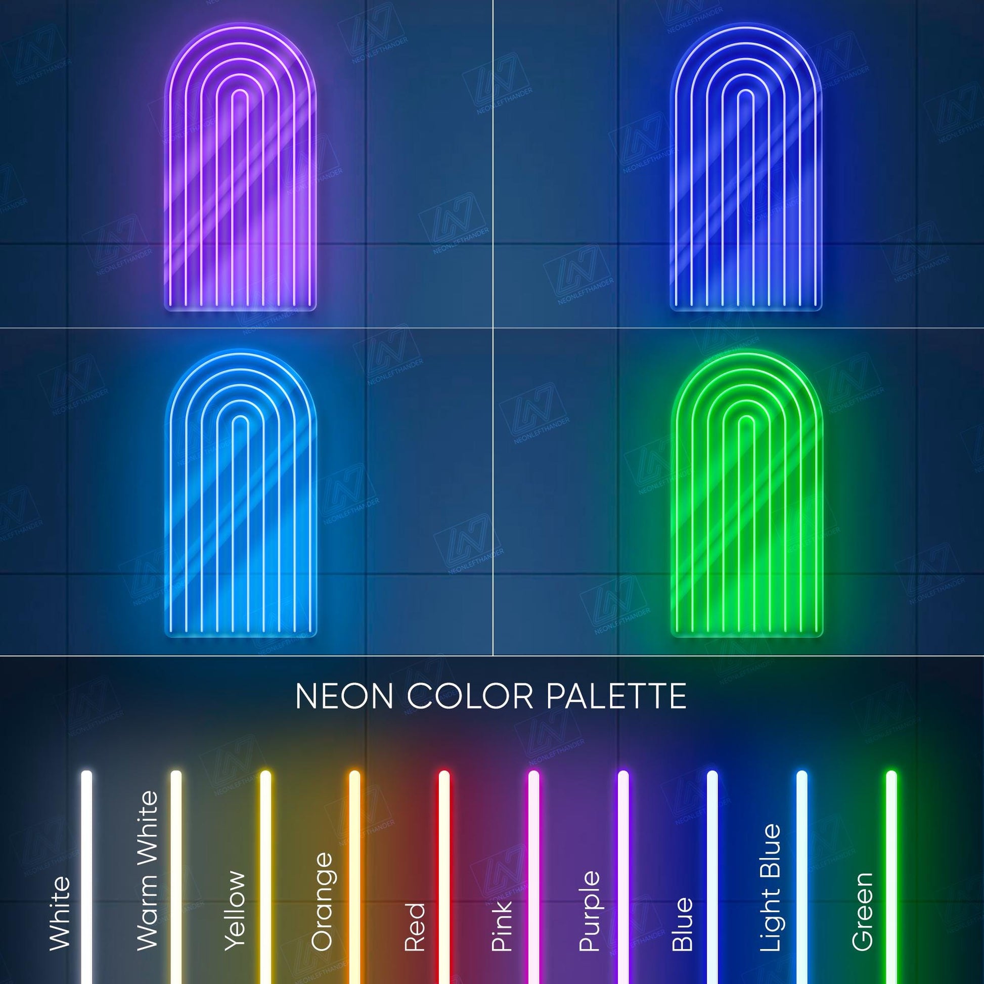 Geometric Lines - LED Neon Sign, Colorful LGBT Wall Art, Modern Pride Room Decor, Vibrant LGBTQ Light, Aesthetic Rainbow Neon Sign