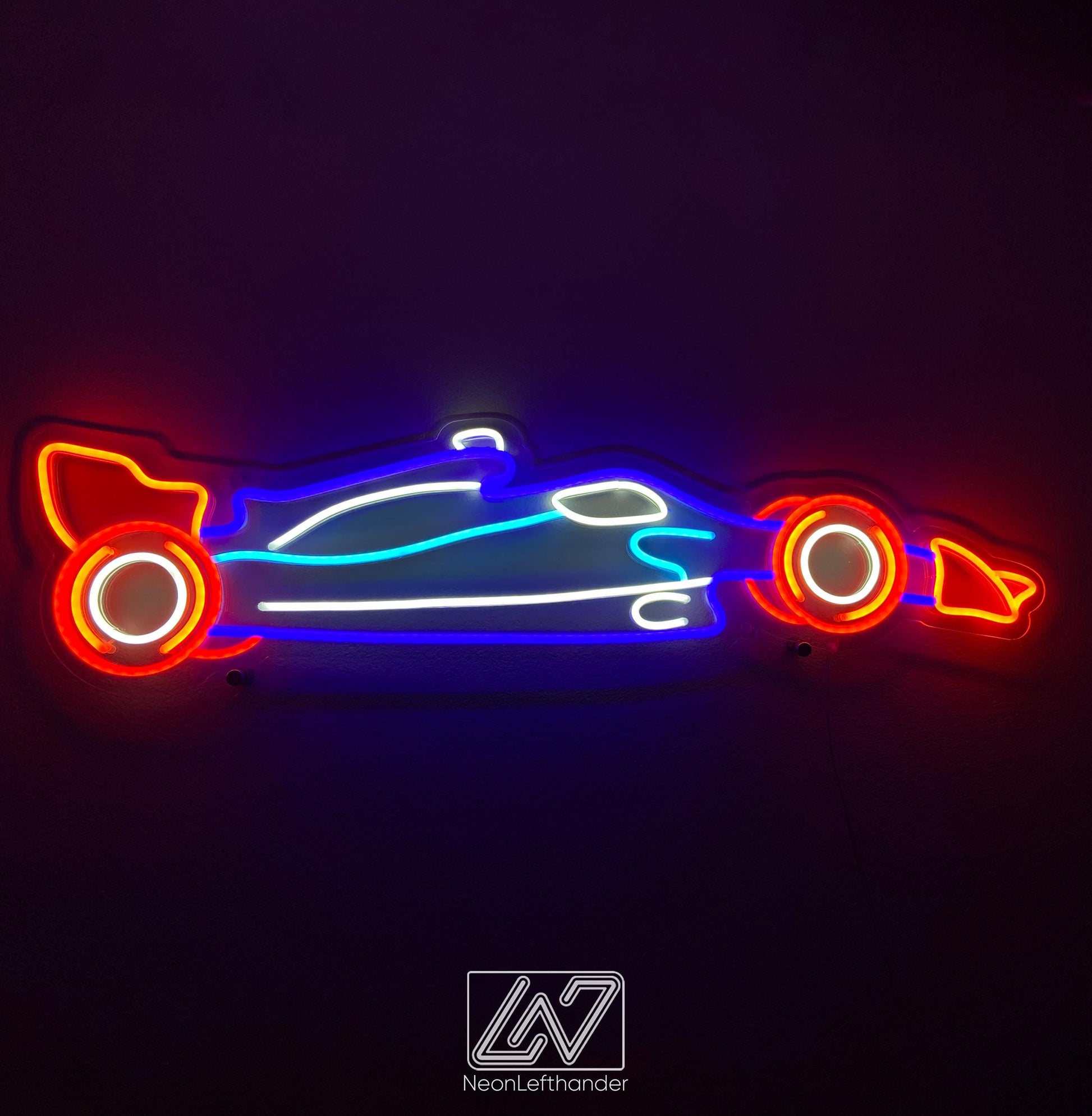 F1 - LED Neon Sign , Sport Interior Decor, Open-Wheel Car Neon Lights, Car Bedroom Neon Sign, Neon Sign Wall Decor