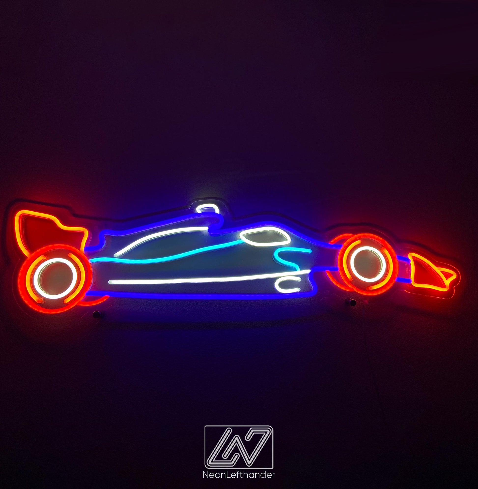 F1 - LED Neon Sign , Sport Interior Decor, Open-Wheel Car Neon Lights, Car Bedroom Neon Sign, Neon Sign Wall Decor