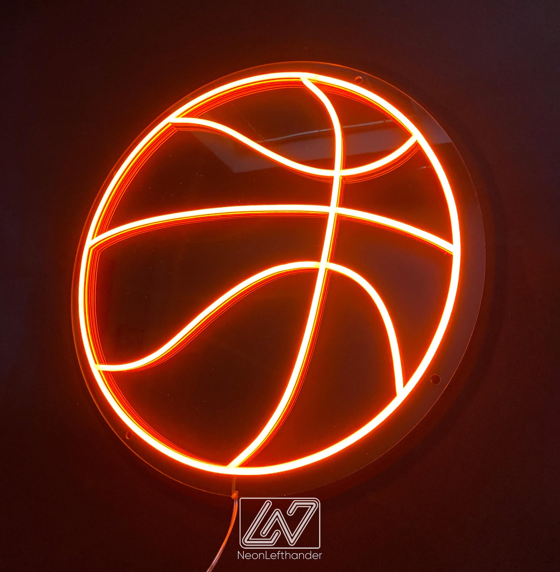 Basket Ball - LED Neon Sign, Tennis Player Wall Decor, Sport Led Neon Sign, Decor for Kids Room, Sport Signs