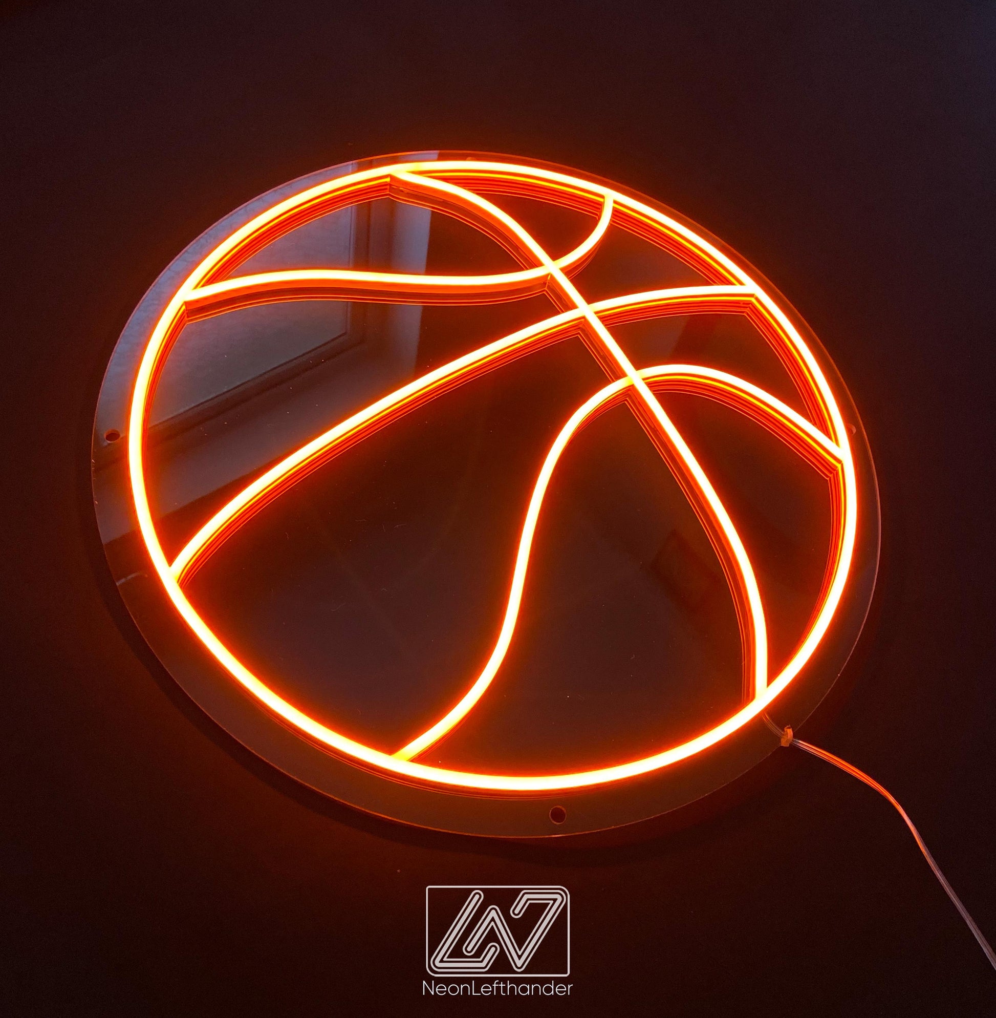Basket Ball - LED Neon Sign, Tennis Player Wall Decor, Sport Led Neon Sign, Decor for Kids Room, Sport Signs